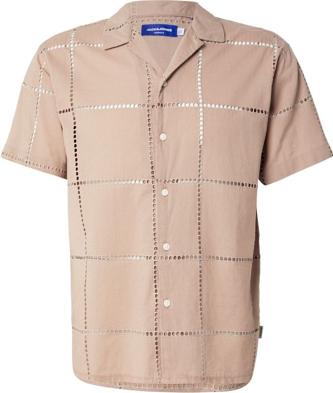 JACK & JONES Overhemd 'JORSUMMER LUKE'  mokka