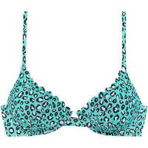 LASCANA Bikinitop  mintgroen / zwart / wit