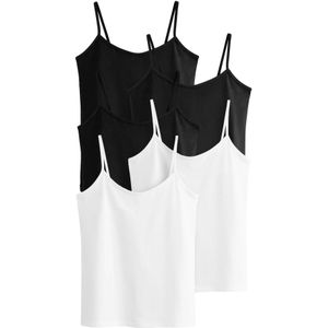 The Set Top  zwart / wit