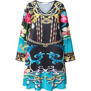 MIAMODA Tuniek  marine / neonblauw / geel / neongroen