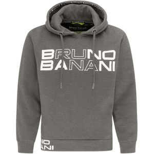 Bruno Banani Sweatshirt 'Brooks'  donkergrijs / wit