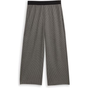 TOM TAILOR Broek  beige / zwart