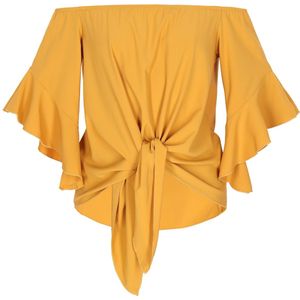 faina Blouse 'Essentials'  geel