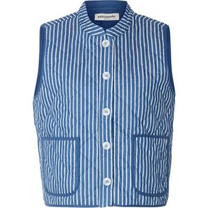 Lollys Laundry Bodywarmer 'Cairo'  blauw / wit