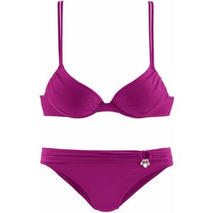 s.Oliver RED LABEL Push-upbikini - Rood - Soft Microfiber - Verstelbare Bandjes