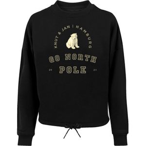 F4NT4STIC Sweatshirt 'Eisbär Knut & Jan Hamburg'  geel / zwart