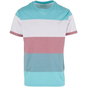 Just Rhyse Shirt 'Seaside'  blauw / lichtblauw / mauve / wit