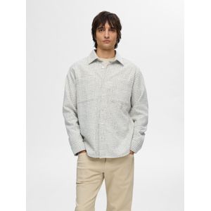 SELECTED Overhemd 'Twill'  antraciet / lichtgrijs