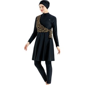 C&City Badpakjurk  karamel / zwart