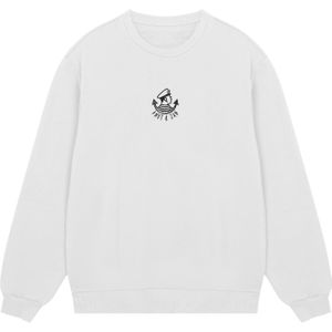 F4NT4STIC Sweatshirt 'Knut und Jan Scribble'  zwart / offwhite