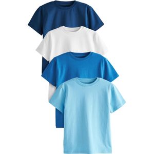 Next Shirt  blauw / wit