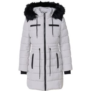 KOROSHI Winterjas  zwart / wit