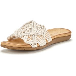 Unikleur - Gezondheidsslippers - Beige - Textiel - Vegan