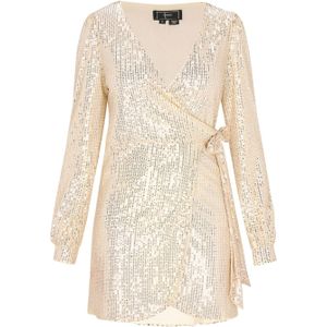 faina Cocktailjurk  goud