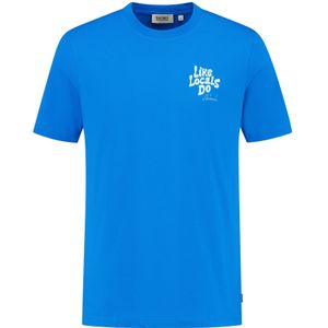 Shiwi Shirt 'Liam Like Locals Do'  azuur / wit