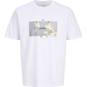 JACK & JONES Shirt  chamois / grijs / donkergrijs / wit