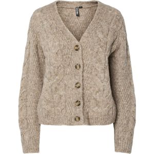 Pcnina - Gebreid Vest - V-hals - Lange Mouwen - Regular Fit