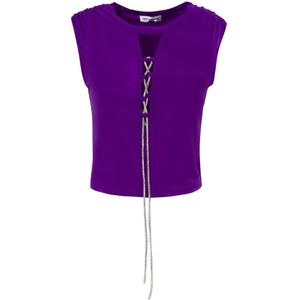 Influencer Top  donkerlila