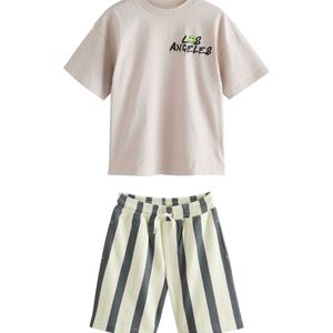 Next Set  beige / ecru / antraciet / groen