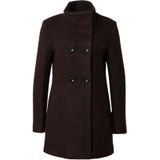 Only - ONLNEWSOPHIA WOOL COAT - Lang Jack - Chocolate Torte - Met Wol