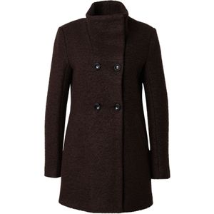 Only - ONLNEWSOPHIA WOOL COAT - Lang Jack - Chocolate Torte - Met Wol