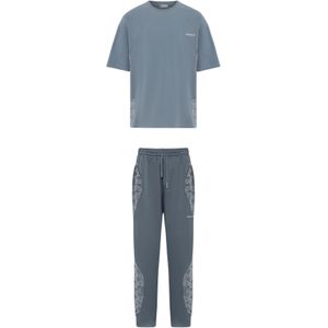 Dandalo Joggingpak  grijs / wit
