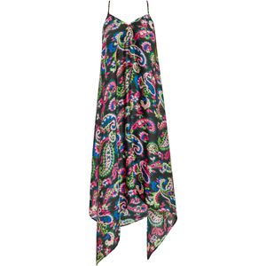 IZIA Zomerjurk  blauw / geel / zwart