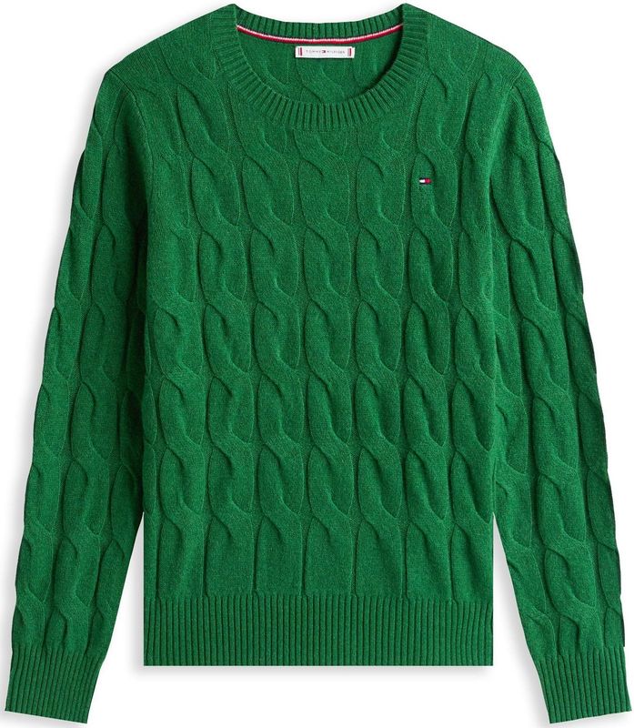 Regular fit gebreide pullover van pure wol