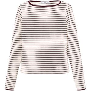 MANGO Shirt 'PORTA'  bordeaux / wit