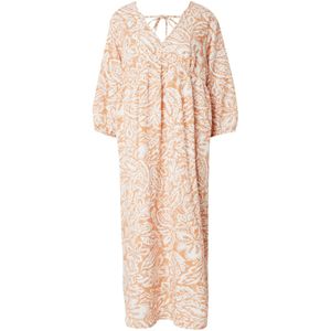 VERO MODA Zomerjurk 'Nethe'  lichtbeige / oranje