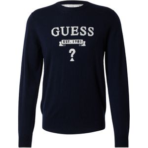 GUESS Trui 'HAMMOND'  blauw / lichtgrijs