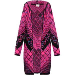 IZIA Gebreid vest  pink / zwart