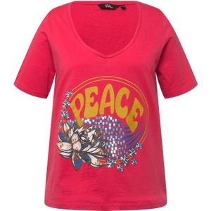 Ulla Popken Shirt  blauw / safraan / goud / framboos