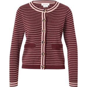 WHITE STUFF Gebreid vest 'CHARLOTTE'  cyclaam / wit