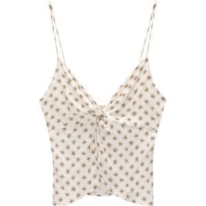 Pull&Bear Top  taupe / wit