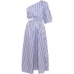 Calli Jurk 'CAMI '  blauw / grijs / wit