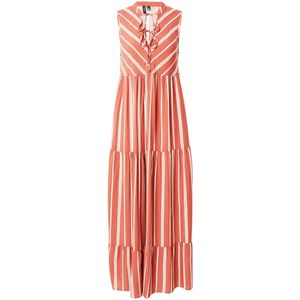 VERO MODA Jurk 'VMCHRISTINA'  roestrood / wit