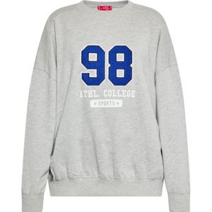 swirly Sweatshirt  blauw / grijs gemêleerd / zwart / wit