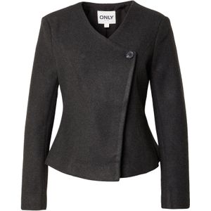 Only - Maika - Damesjas - Lange Mouwen - Italiaanse Kraag - Knoopsluiting