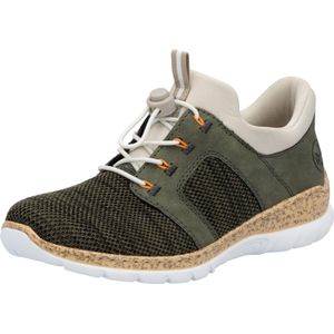 Rieker - N42G4 - Instappers - Kaki - Luchtdoorlaatbare Inlegzool