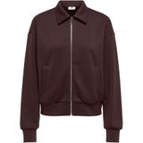 JDY Gebreid vest 'JDYSAFINA '  donkerbruin