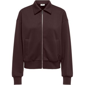 JDY Gebreid vest 'JDYSAFINA '  donkerbruin