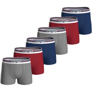 Huddle Boxershorts 'Patriots'  navy / grijs / bloedrood / wit