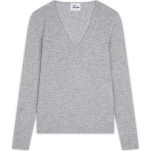 JUST CASHMERE Trui 'Joan'  grijs gemêleerd
