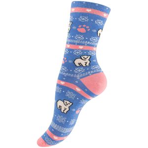 Vincent Creation Sokken  royal blue/koningsblauw / rosa / zwart / wit