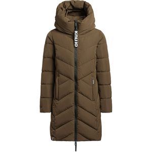 khujo Wintermantel 'Darka'  sepia / zwart / wit