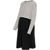 Only Maternity Jurk 'OLMKaylee'  zwart / wit