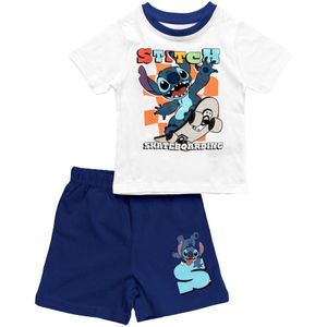 DISNEY Nachtkledij 'Lilo & Stitch'  navy / lichtblauw / oranje / wit