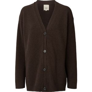 Gai+Lisva Gebreid vest ' Edith '  bruin