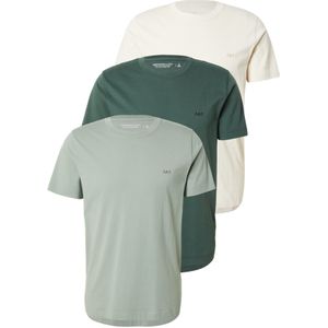 Abercrombie & Fitch Shirt  pastelgroen / donkergroen / natuurwit